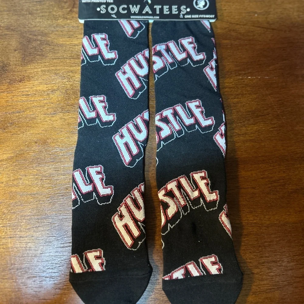 Hustler Hollywood Black and Red Hustle Socks​